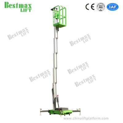 10m Single Mast Lift Aerial Work Platform with Double Door