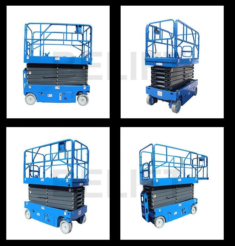 Construction Elevator Aerial Lift Mobile Scissor Lift with 300kg Load Capacity