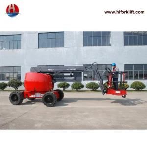 Self Propelled Articulating Manlift Boom Lift Platform 14m 16m 18m 20m Working with Jib