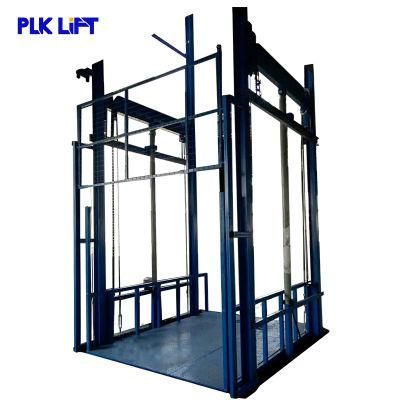 Indoor Outdoor Used Guide Rail Elevator Cargo Lift for Warehouse