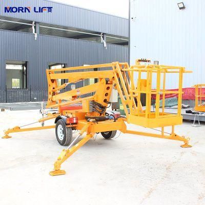 14 M Trailer Mounted Towable 10m Cherry Picker for Sale