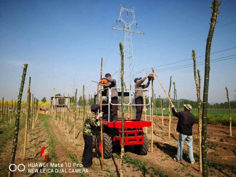 The Four-Wheel Movable-Type Scissor Lifting Platform for Fruit Garden