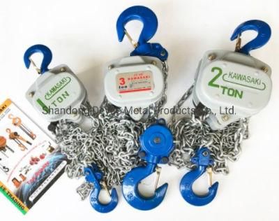 Wholesale Price Kawasaki Manual Hand-Chain Hoist 0.5t to 50 Ton