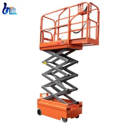 Mobile Scissor Lift DC Power Electric Drive Self Propelled Mini Manual Lifting Equipment