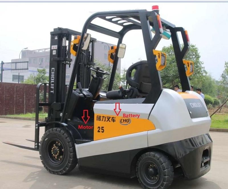 China Forklift High Quality 2.5 Ton Lift Height 3m 4m, 4.5m, 5m Electric Forklift Truck