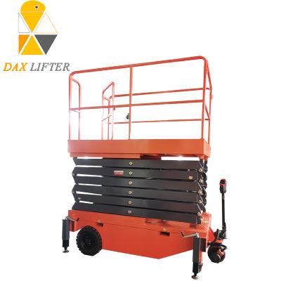 10m Electric Driven Hydraulic Vertical Mobile Scissor Lift