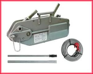 Wire Rope Winch 0.8t 1.6t 3.2t 5.4t Hand Winch Manual Operated with Winch 20m Wire Rope Pulling Hoist