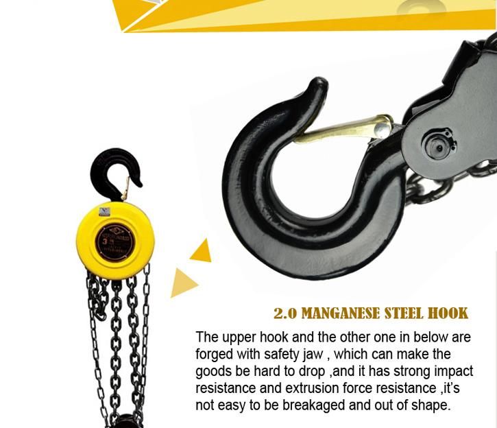 3t 3m Manual Lifting Hoist Chain Block