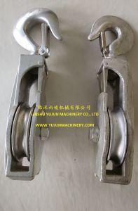 Hot DIP Galvenized Marine Snatch Block with Swivel Hook or Eye