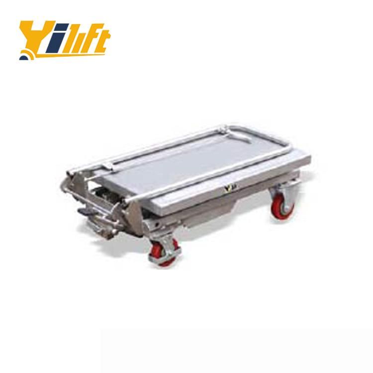 China Made SS304 Stainless Scissor Manual Hydraulic Lift Table Trolley (BSS10/20)