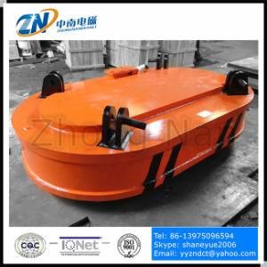 Oval Shape Electromagnetic Lifter for Steel Scrap Unloading From Narrow-Space 60% Duty Cycle MW61