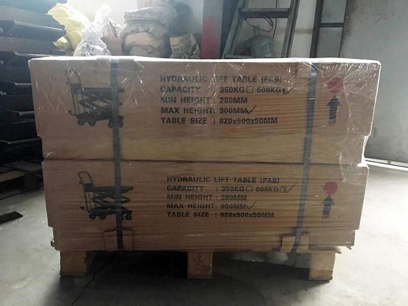 Advanced Technology Platform Manual Hydraulic Scissor Table Lifter with Wheels