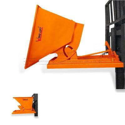 Forklift Hopper Attachment with Self Dumping
