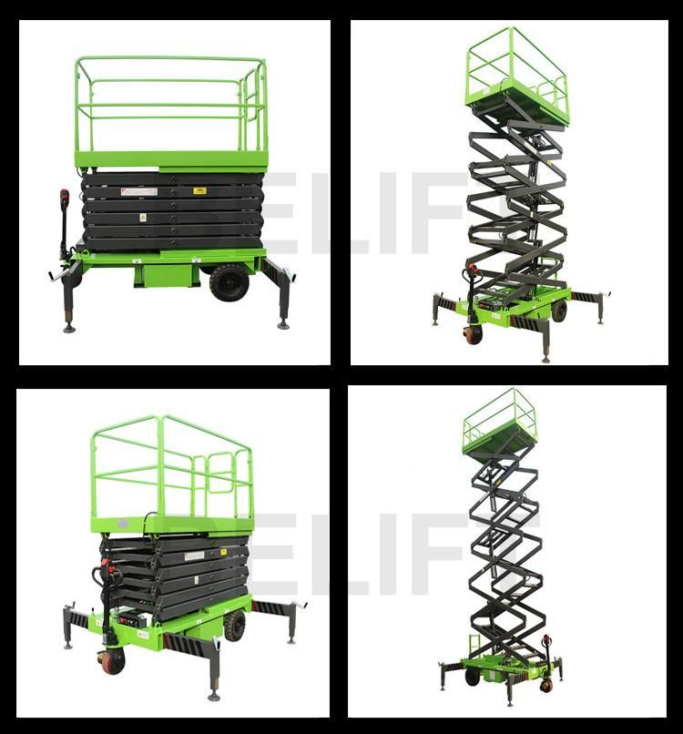 Loading 500kg-2000kg Semi Electric Hydraulic Mobile Lift for Sale