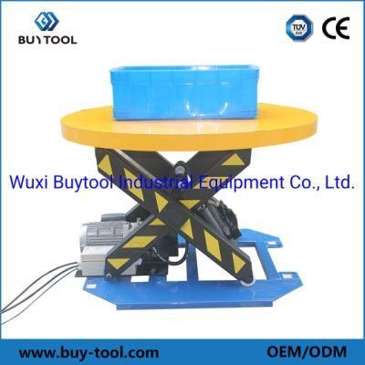 1000kg Rotating Hydraulic AC Powered Electric Lift Table