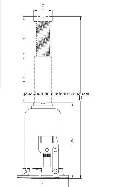 2-30t Welded Bottle Jack/Car Bottle Jack