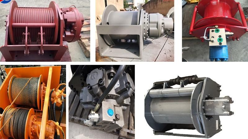 4 Layers 15 Ton 150kn Grooved Drum Hydraulic Winches
