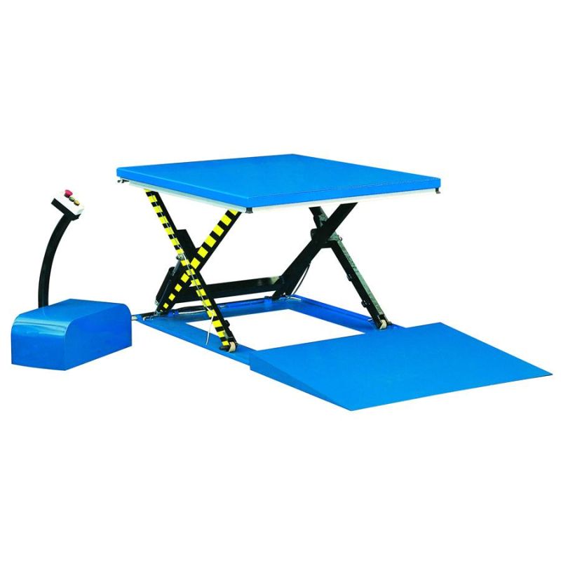 Low Profile Hydraulic Pump Electric Lift Table 85mm Closed Height
