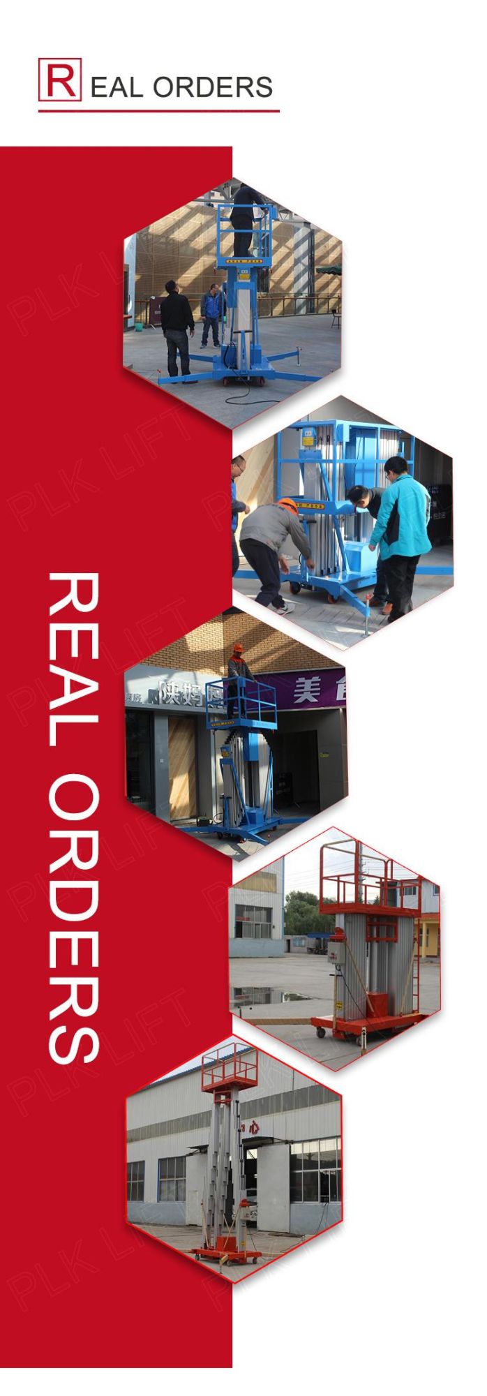 6-24m Single Dual Aerial Mobile Man Aluminum Lift Platform