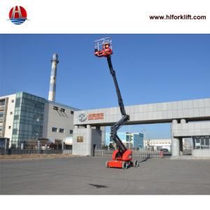 2 Men Capacity Lift Platform Electric Articulated Boom Self Propelled with Jib
