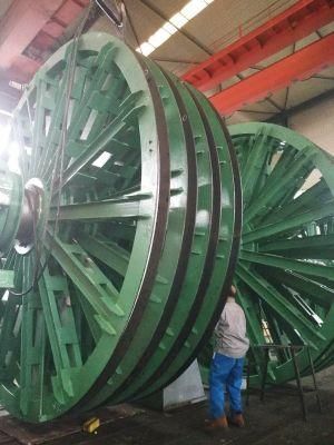 Sky Wheel of Multi Rope Friction Mine Crane