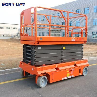 Insulating 6 M Morn Nude Packing 10m Mobile Scissor Lift Price