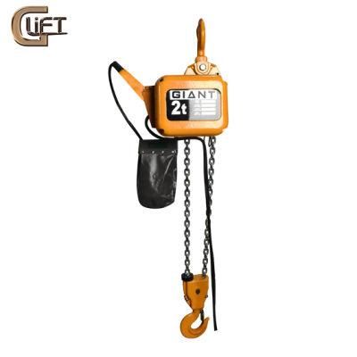 2 Tons High Quality Electric Chain Hoist with Hook Heavy Duty Giant Lift Chain Block (HHBD-II-2)