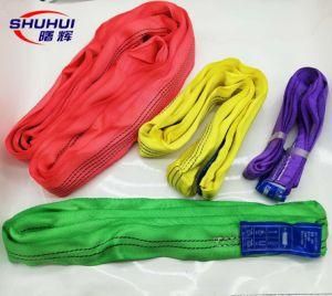 High Tenacity Polyester Flat Webbing Round Sling Lifting Belt