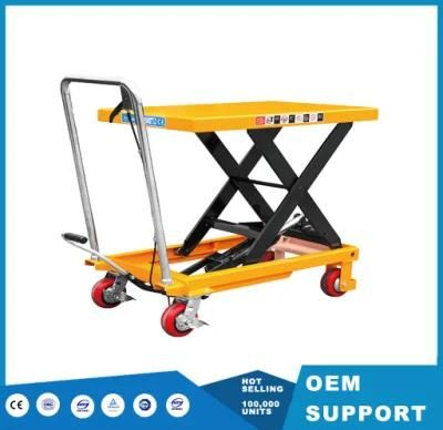 Small Trolley Lifter 1000kg 1700mm Mini Hydraulic Scissor Lift Table