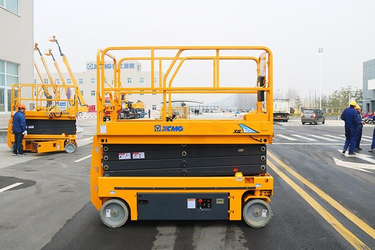 XCMG Manufacture Mobile Electric Scissor Lift 10m Gtjz10 Hydraulic Aerial Work Platform for Sale