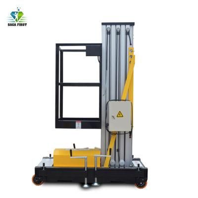 8-12m Single Mast Aluminum Hydraulic Lifter Machine for House