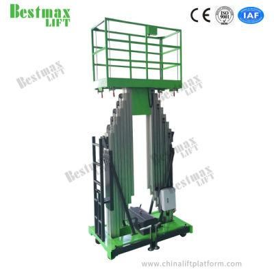 8m Platform Height Double Mast Semi Electric Lifting Equipment