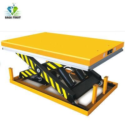 1ton 2m Hydraulic Low Height Stationary Electric Scissor Lift Table