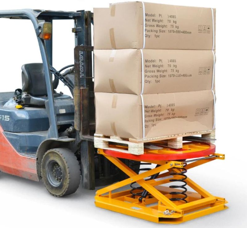 CE Certified Lift Table Lever Loader with 500kg Load Capacity