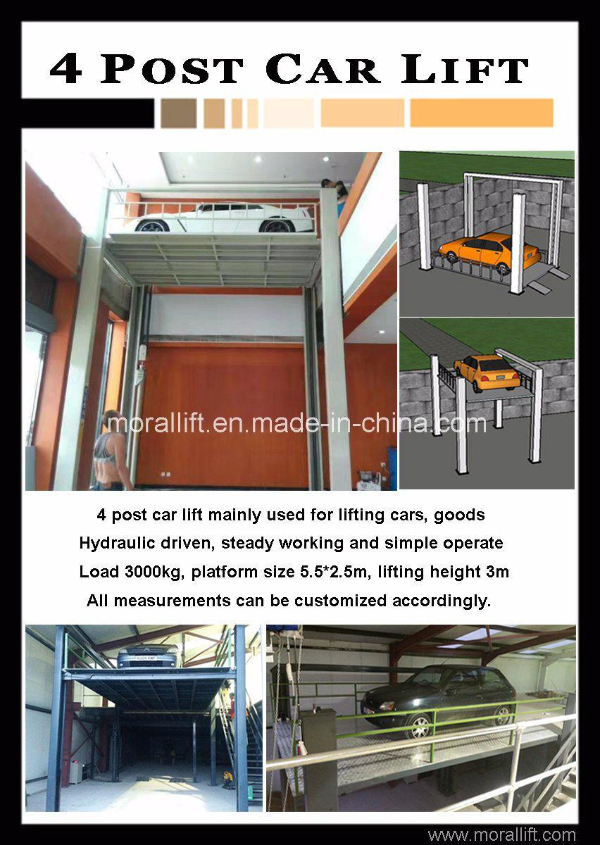 Car Lifting Equipment 4 Post Car Hoist