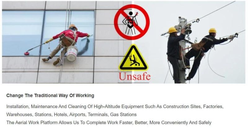 for Sale Warehouse Maintenance Hydraulic Scissor Lift Aerial Work Platform