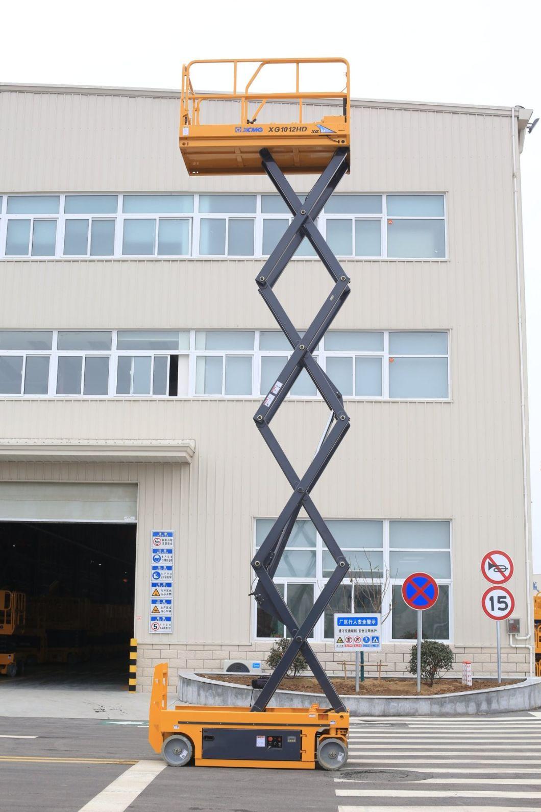 XCMG 10m Hydraulic Scissor Lift Xg1012HD China Mobile Aerial Work Platform for Sale