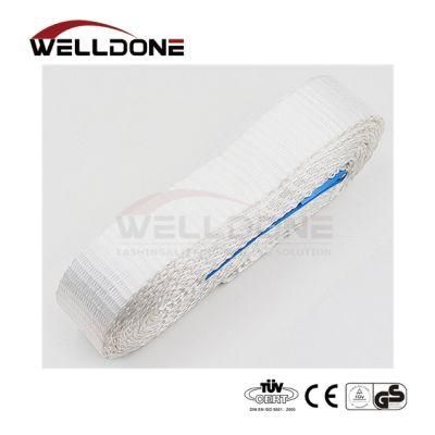 4 Ton 120mm Width White Polyester Endless One Way Flat Webbing Sling
