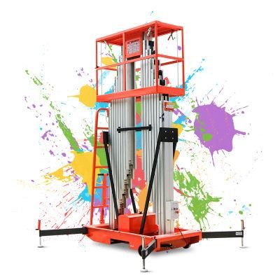 4m 6m Mini Scissor Lift Rubber 300kg Table Platform Screw Lift Electric Scissor Lift in Pakistan