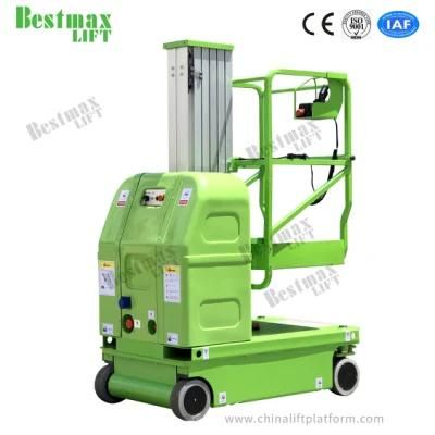 6m Platform Height Single Mast Self Propelled Awp with Big Wheels