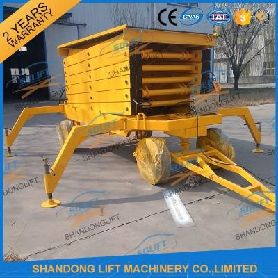 4 Wheels Hydraulic Mobile Scissor Man Electric Lift