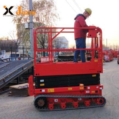 Customized Self-Propelled Hydraulic Scissor Lift Platform with Rubber Track