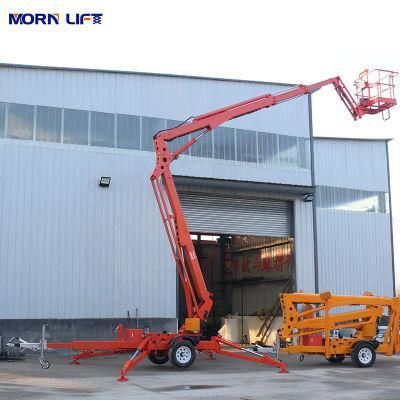 Building Crane Towable Lifts for Sale Hydraulic Trailer Boom Lift