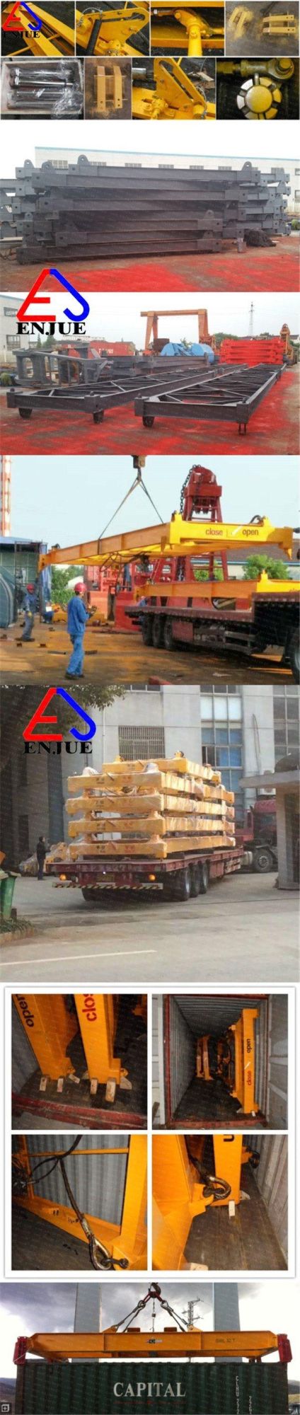 Manual Telescopic Over Height Container Frame Container Lifting Beam for Flat Rack for Stacker Supplier