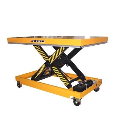 1m Small Electric Lifting Platform 1ton Movable Scissor Lift Table