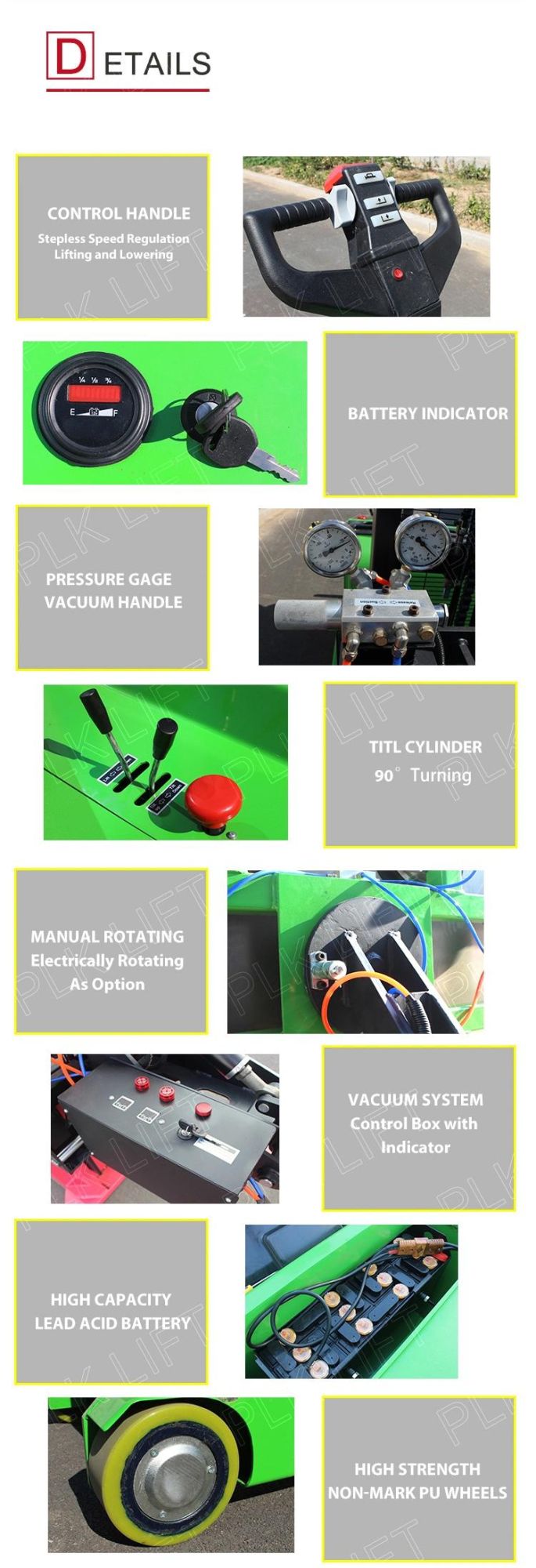 Vacuum Panel Lift for Sheet Metal with 1.5m Height