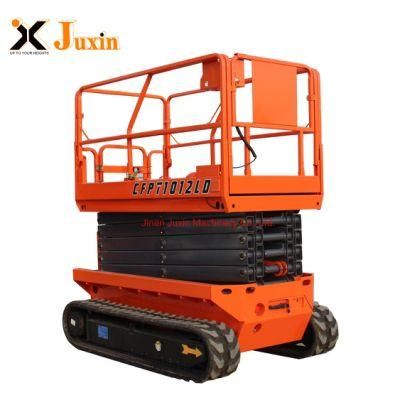 Electric Crawler Manlift Rubber Tracked Scissor Lift Platform for Construction