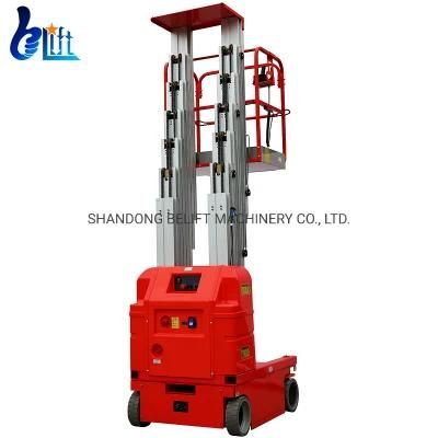 7.5-9m Self Propelled Aluminum Dual Mast Industrial Access Equipment Lifter