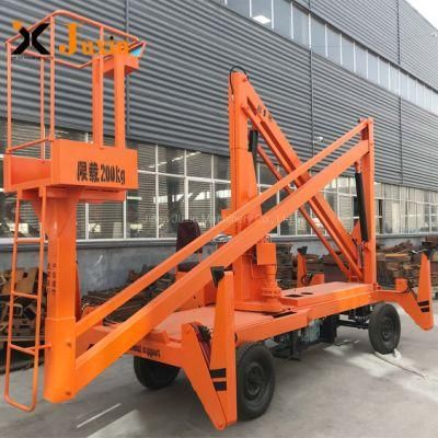 Hydraulic Cherry Picker Spider Lift Trailer Towable Telescopic Boom Lift Price