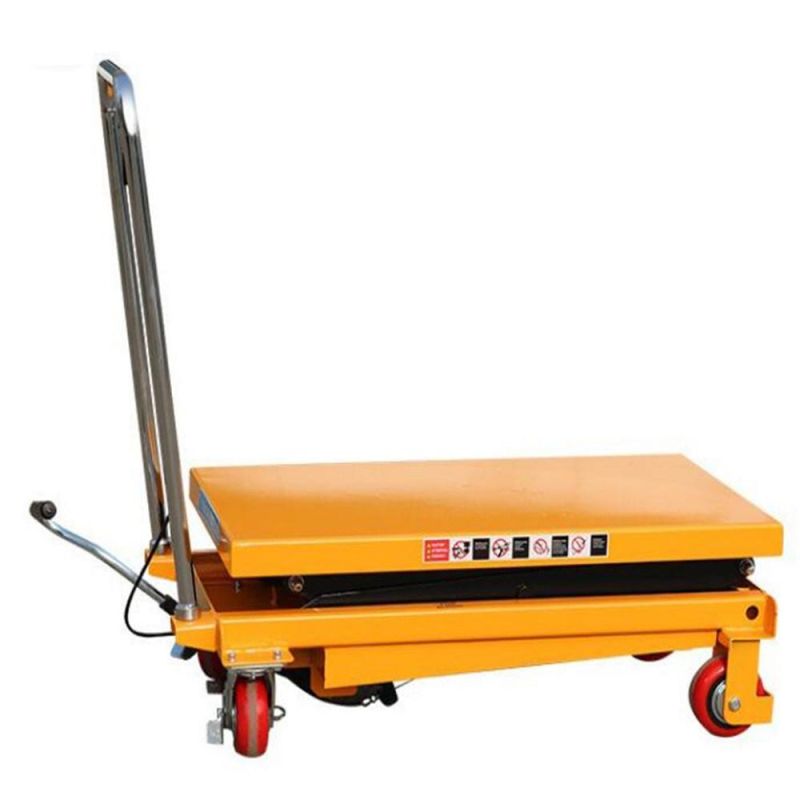 Manual Lift Table Trolley Machine Hydraulic Lift Top Table